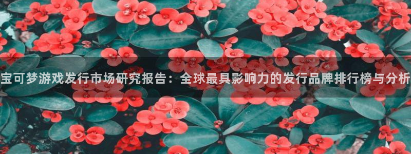 im电竞子小说：宝可梦游戏发行市场研究报告：全球最具影响力的发行品牌排行榜与分析